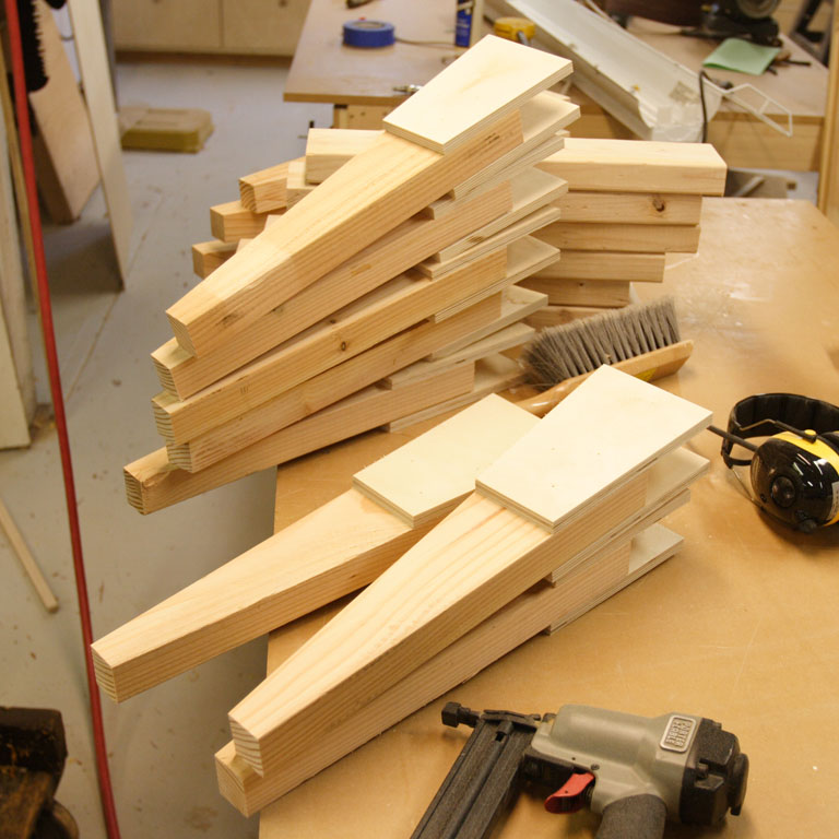 Woodshop Wood Storage Shelf